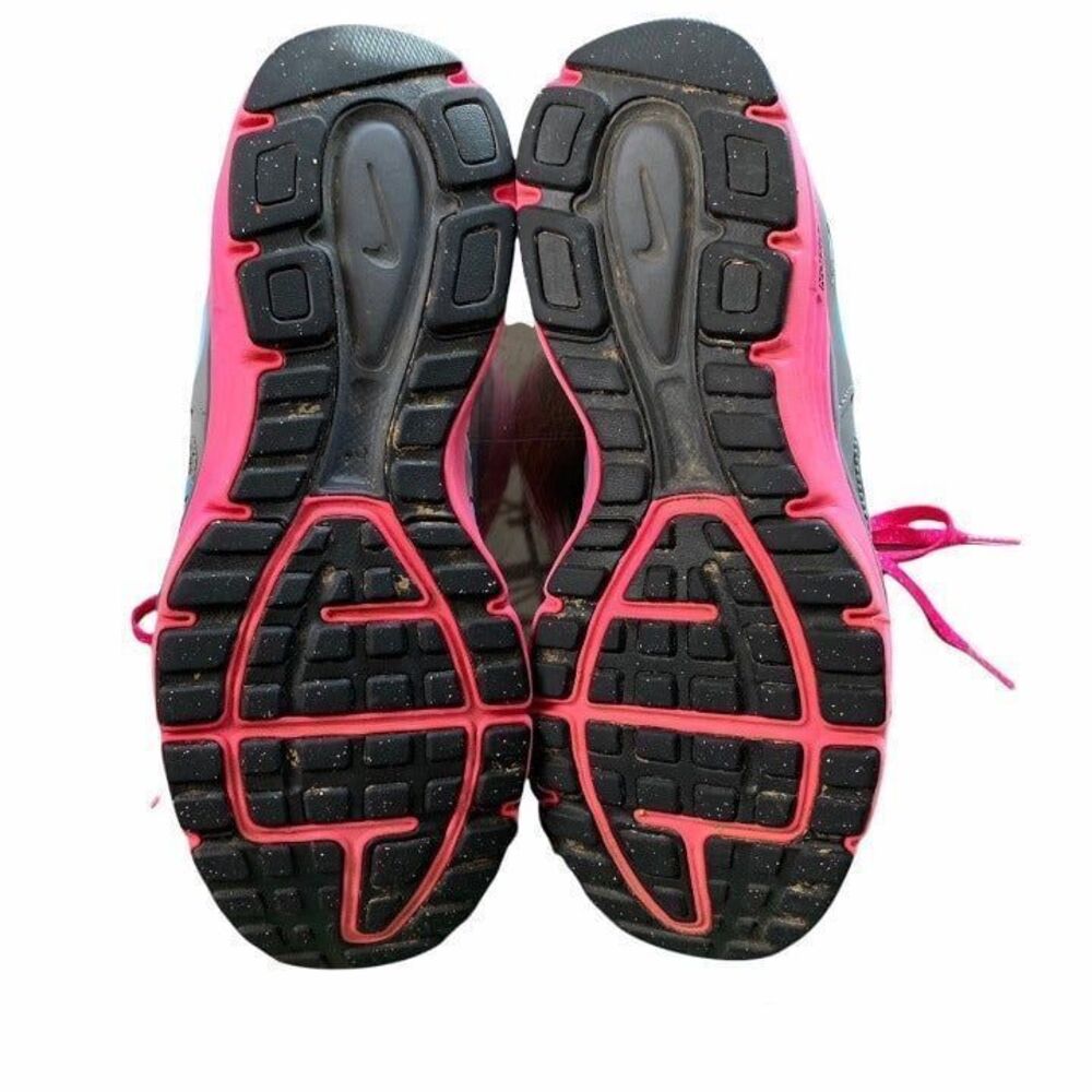 Nike‎ Dual Fusion Run II 6.5Y Shoes Pink Teal Gray - Picture 6 of 9